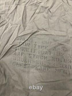 WW2 US Army Air Force Down ARTIC SLEEPING BAG Type A-3 A Rare CHESAPEAKE Named