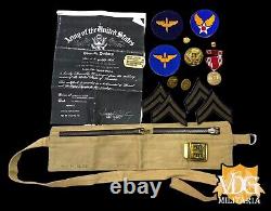 WW2 US Army Air Force Grouping CPL Hyman M Miller Jewish Hebrew New York #P457