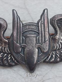 WW2 US Army Air Force Gunner Pilot Wings Full Size JR Gaunt Sterling
