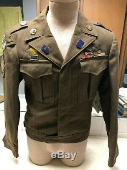 WW2 US Army Air Force Ike Jacket 15th Air Force 301st Bomb Group