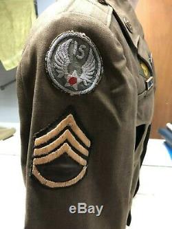 WW2 US Army Air Force Ike Jacket 15th Air Force 301st Bomb Group