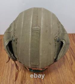 WW2 US Army Air Force M4A2 Green Flak Gunner Helmet MFG Industrial Canvas Prod