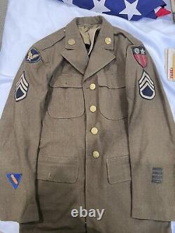 WW2 US Army Air Force Name CBI Uniform Group 89th Aerodrome SQ Researchable