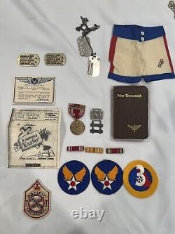 WW2 US Army Air Force Name CBI Uniform Group 89th Aerodrome SQ Researchable