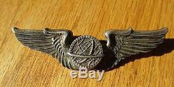 WW2 US Army Air Force Navigator wing pin back Sterling 3 inch USAAF