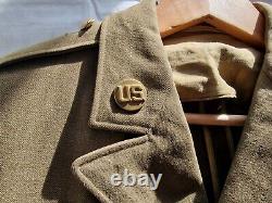 WW2 US Army Air Force USAAF Four Pocket Tunic with Laundry Number. 38R