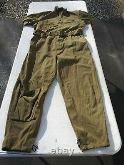 WW2 US Army Air Forces A-4 Flight Suit Size 42 Excellent Named