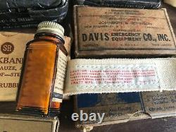 WW2 US Army Air Forces Aeronautic First Aid Kit Canvas With contents