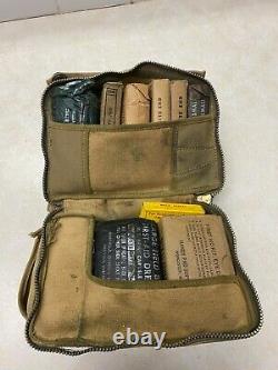 WW2 US Army Air Forces Aeronautic First Aid Kit Canvas WithContents