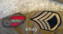 WW2 US Army Air Forces C. B. I. Medical Dress Uniform Jacket & Shirt & Pants USED