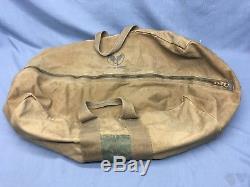 WW2 US Army Air Forces Canvas Aviator Kit Flight Bag Helmet