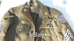 WW2 US Army Air Forces Tunic 20th Air Force Air Crew Wing SGT Size 36R
