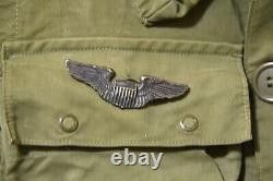 WW2 US Army Air Forces Type C-1 Emergency Vest / Air Force Pilot Wing Pin