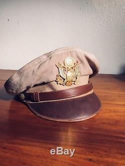 WW2 US Army Airforce Flighter Crusher Cap