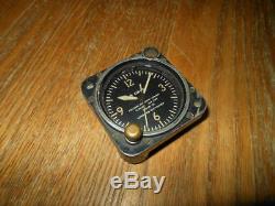 WW2 US Army Airforce Longines-Witnauer 8-DAY AIRCRAFT COCKPIT CLOCK NICE