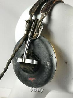 WW2 US Army Airforce Rola Radio Pilot Headphones with Recievers REPAIR