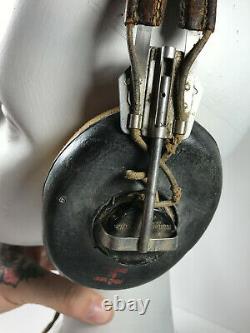 WW2 US Army Airforce Rola Radio Pilot Headphones with Recievers REPAIR