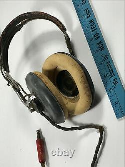 WW2 US Army Airforce Rola Radio Pilot Headphones with Recievers REPAIR