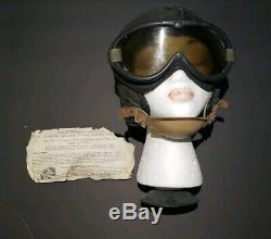 WW2 US Army Military AIR FORCE B-8 Flight Flying Goggles Polaroid With Helmet