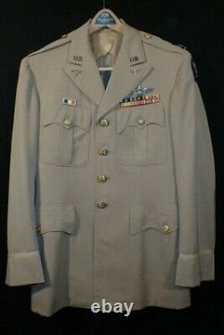 WW2 USAAF Army Air Force Lt. Col. Senior Pilot Pacific Theater Khaki Uniform VG+