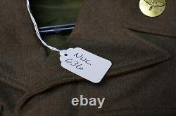 WW2 USAAF Army Air Forces Engineer Specialist PFC Jacket Field Wool OD Ike Named