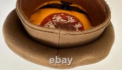 WW2 USAAF NCO's WOOL CAP. ORIGINAL GOVT ISSUE UNTOUCHED, O. D. + STRAP, SIZE 7