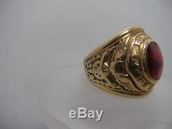 WW2 Vintage US Army Air Forces Pilot 10K Gold Ring Size 11