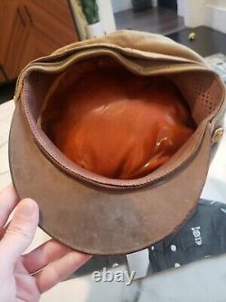 WW2 WW II US Army Air Force USAAF Officers Summer Real Crusher Hat Cap Named