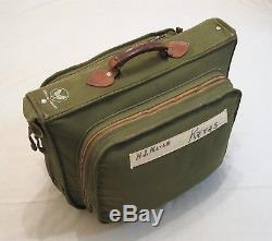 WW2 WWII AAF U. S. Army Air Forces B-4 Canvas Suitcase Excellent Condition