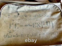 WW2 WWII ARMY AIR FORCE OFFICERS B-4 BAG, Personalized Jorgensen