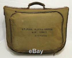 WW2 WWII U. S. Army Air Forces B-4 Officer's Suitcase Excellent Condition USAAF