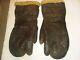Ww2 Wwii Usaaf Us Army Air Force Leather Wool Pilot Gloves Type A-9a Large Tags