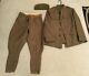 Wwi Us Army Air Force Service Aef Uniform + Riding Cavalry Pant Trousers Named