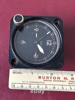 WWII 1942 US Army Air Force Waltham A-11 8Day Aircraft Cockpit Clock B17 B29 Run