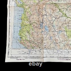 WWII 1944 Balkan Mountains U. S. Army Air Force European Combat Aircraft Map