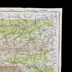 WWII 1944 Balkan Mountains U. S. Army Air Force European Combat Aircraft Map