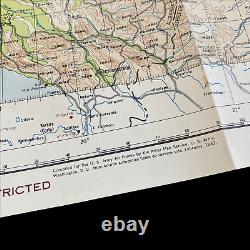 WWII 1944 Balkan Mountains U. S. Army Air Force European Combat Aircraft Map