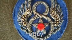 WWII 8th Army Air Force AAF Insignia Theater Made Exquisite Bullion