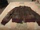 Wwii A2 Us Army Air Force Rough Wear Leather Flight Jacket Size 42