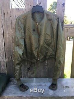 WWII ARMY, AIR FORCES Electric Heated Flying Suit Jacket & Trousers type F-3A