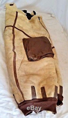 WWII Air Force Pilot, US Army A-6 Arctic Sheepskin Pants 38 Aero Leather Military