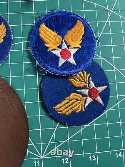 WWII Army Air Corps Pilot Grouping Air Force Service Command Patches Wings