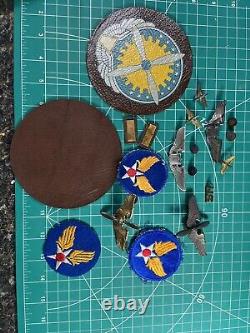 WWII Army Air Corps Pilot Grouping Air Force Service Command Patches Wings