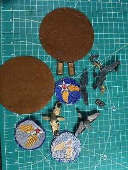 WWII Army Air Corps Pilot Grouping Air Force Service Command Patches Wings