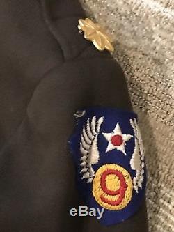 WWII Army Air Force 38L officer Service coat sterling wings
