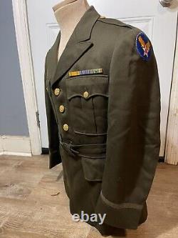 WWII Army Air Force Named Officer Uniform Tunic Exc