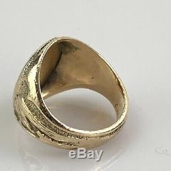WWII Army Air Force Technical School 10k Gold Ring s 8.75 Spartan Rare 12g USAAF
