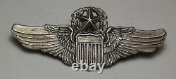 WWII Army Air Force sterling Command Pilot wing Balfour 2 pin back