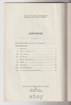 WWII Army Air Forces Primary Flying Student Flight Book Pine Bluff Arkansas 1944