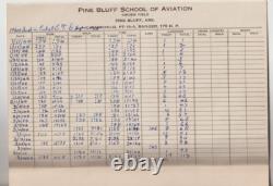 WWII Army Air Forces Primary Flying Student Flight Book Pine Bluff Arkansas 1944